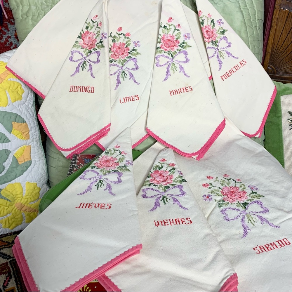 Cross Stitch Kitchen Towels